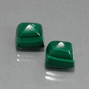 Achetez naturel 13,98ct vert malachite gems, carré, en provenance congo chez gemselect. en stock, livraison internationale!