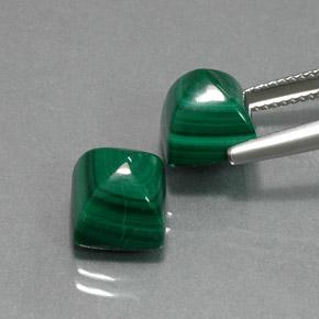 Achetez naturel 13,98ct vert malachite gems, carré, en provenance congo chez gemselect. en stock, livraison internationale!