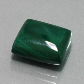 Malachite vert naturelle baguette, 11,12 ct, opaque