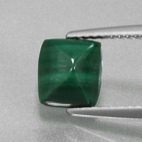 Malachite vert naturelle baguette, 2,17 ct, opaque
