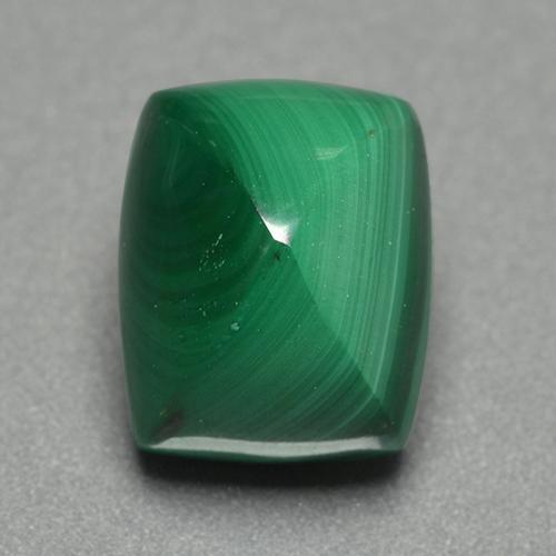 Malachite vert naturelle coupe coussin, 7,49 ct, opaque
