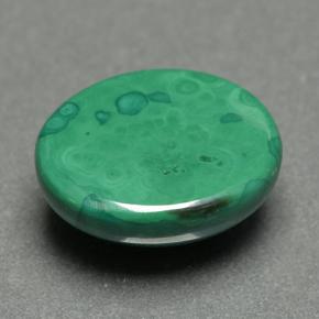 Malachite vert naturelle coupe ovale, 5,08 ct, opaque