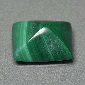 Malachite Vert multicolore naturelle Baquette, 3.97 ct, Opaque