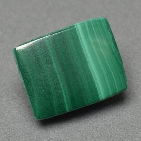 Malachite Vert multicolore naturelle Baquette, 3.97 ct, Opaque