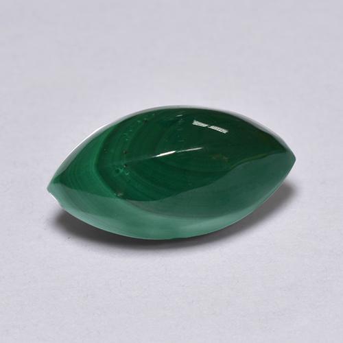 Malachite vert naturelle marquise, 1,82 ct, opaque