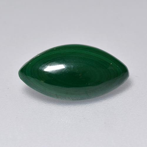 Malachite vert naturelle marquise, 2,05 ct, opaque