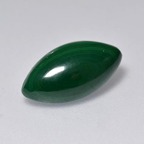 Malachite vert naturelle marquise, 2,05 ct, opaque