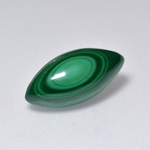 Malachite vert naturelle marquise, 2,06 ct, opaque