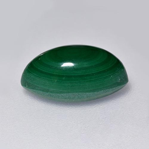 Malachite vert naturelle marquise, 3,66 ct, opaque