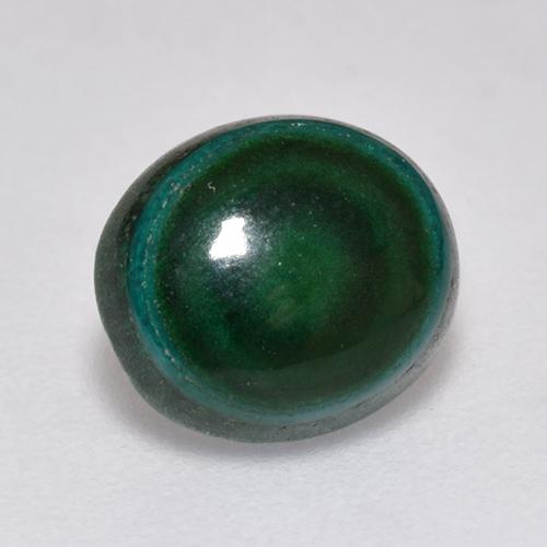 Malachite vert naturelle coupe ovale, 2,18 ct, opaque