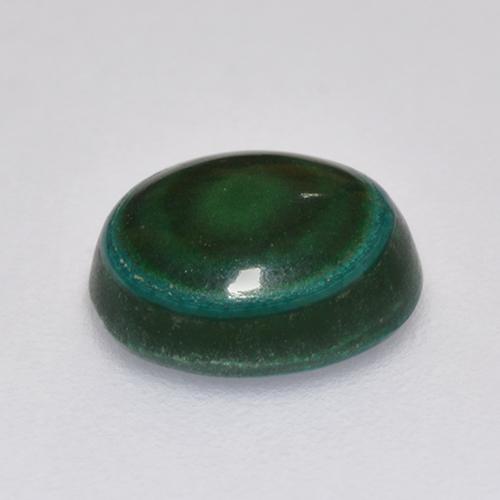 Malachite vert naturelle coupe ovale, 2,18 ct, opaque