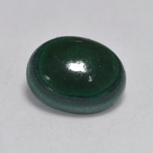Malachite vert naturelle coupe ovale, 3,23 ct, opaque