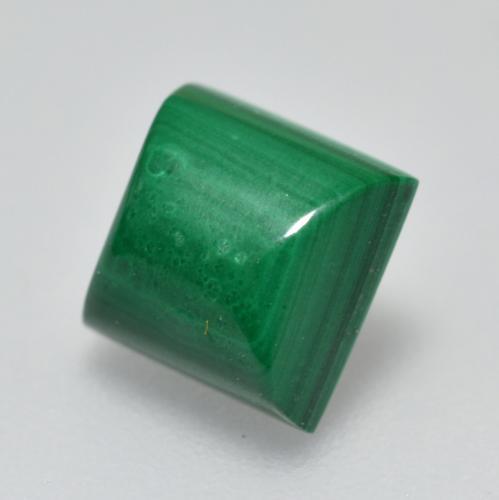 Malachite vert naturelle carré, 2,51 ct, opaque