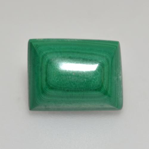Malachite vert naturelle baguette, 2,95 ct, opaque