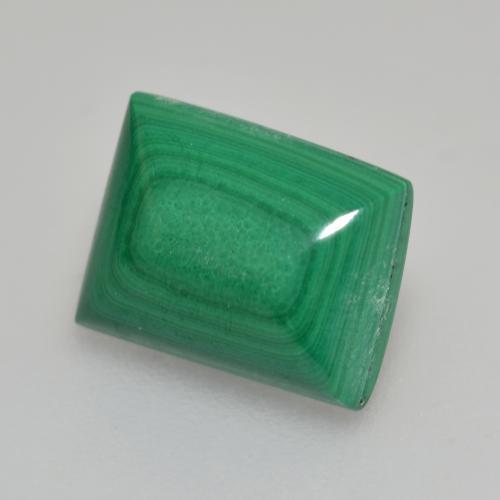 Malachite vert naturelle baguette, 2,95 ct, opaque
