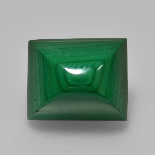 Malachite vert naturelle baguette, 4,89 ct, opaque