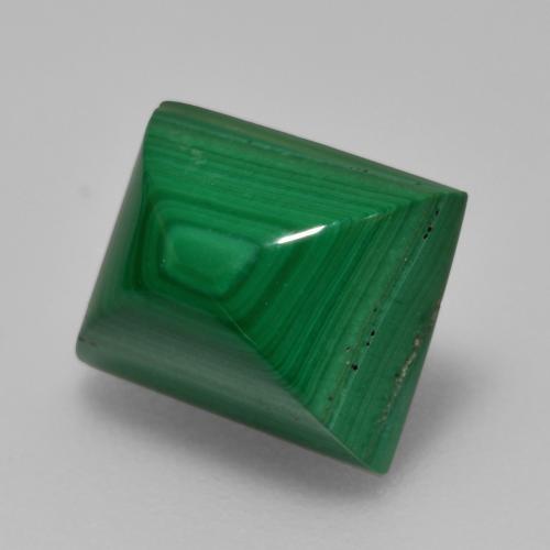 Malachite vert naturelle baguette, 4,89 ct, opaque