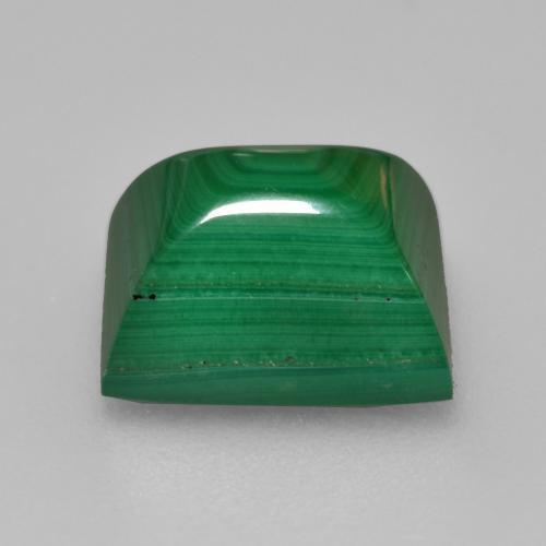 Malachite vert naturelle baguette, 4,89 ct, opaque