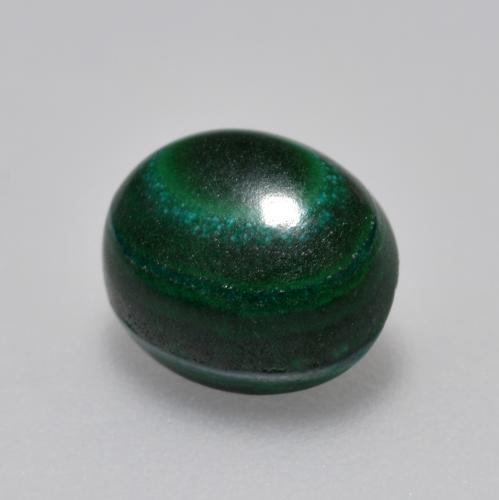 Malachite vert naturelle coupe ovale, 2,33 ct, opaque
