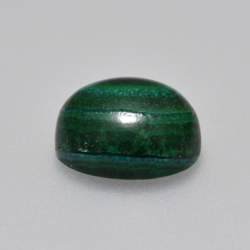 Malachite vert naturelle coupe ovale, 2,33 ct, opaque