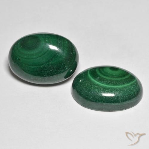 Achetez naturel 32.27ct Vert Malachite gems, Coupe ovale, En provenance Congo chez GemSelect. En stock, livraison internationale!