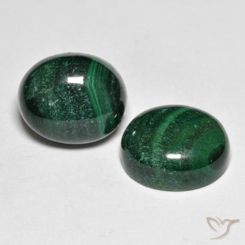 Achetez naturel 14,74ct vert malachite gems, coupe ovale, en provenance congo chez gemselect. en stock, livraison internationale!