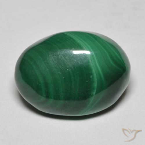 7.83ct Naturel Vert pin Malachite, ovale, Opaque