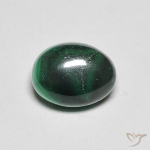 Malachite Vert naturelle ovale, 3.10 ct, Opaque