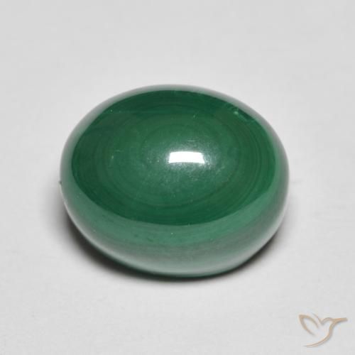 8.35ct Naturel Vert Malachite, ovale, Opaque