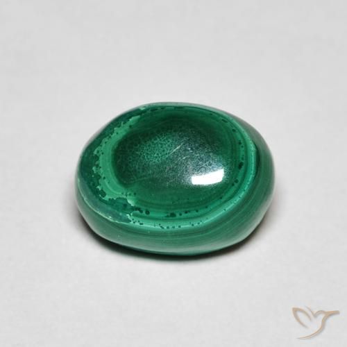 2.72ct Naturel Vert Malachite, ovale, Opaque