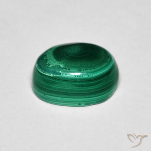 Malachite Vert naturelle ovale, 2.72 ct, Opaque