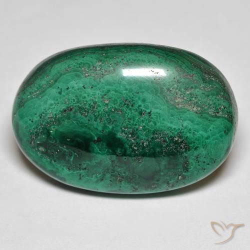 29.33ct Naturel Vert Malachite, ovale, Opaque