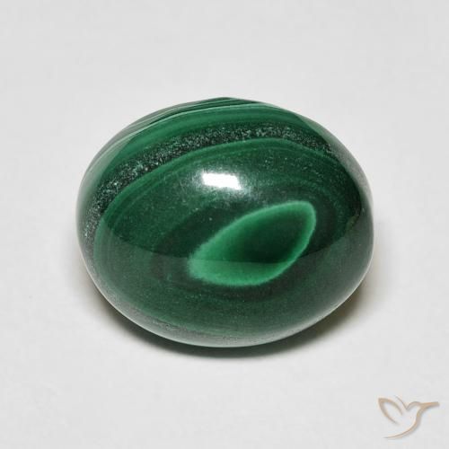 7.80ct Naturel Vert pin Malachite, ovale, Opaque
