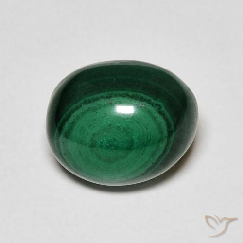 5.19ct Naturel Vert Malachite, ovale, Opaque