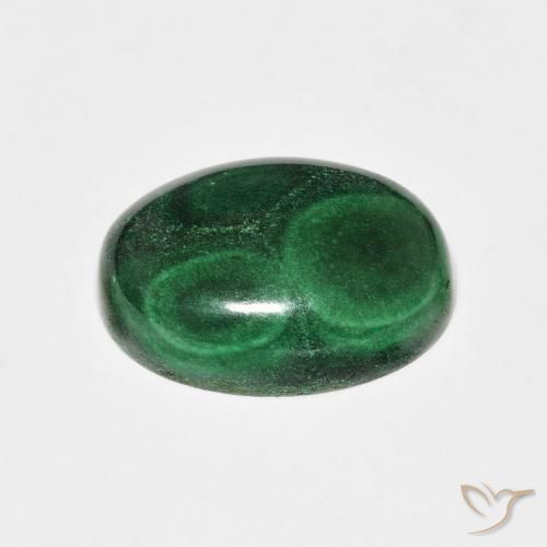 Malachite Vert naturelle ovale, 7.83 ct, Opaque