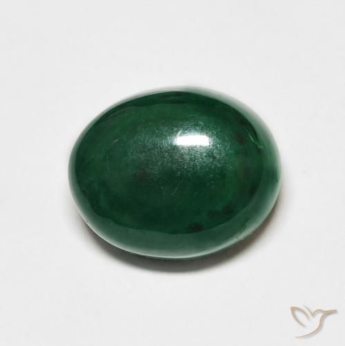 9.37ct Naturel Vert moyen Malachite, ovale, Opaque