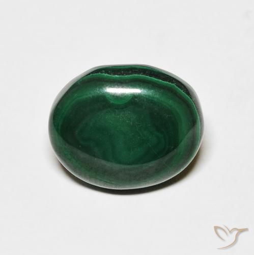 6.18ct Naturel Vert pin Malachite, ovale, Opaque