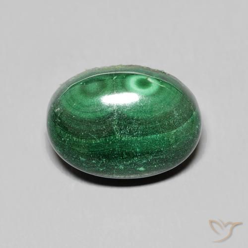 10.38ct Naturel Vert Malachite, ovale, Opaque
