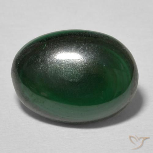 3.51ct Naturel Vert multicolore Malachite, ovale, Opaque