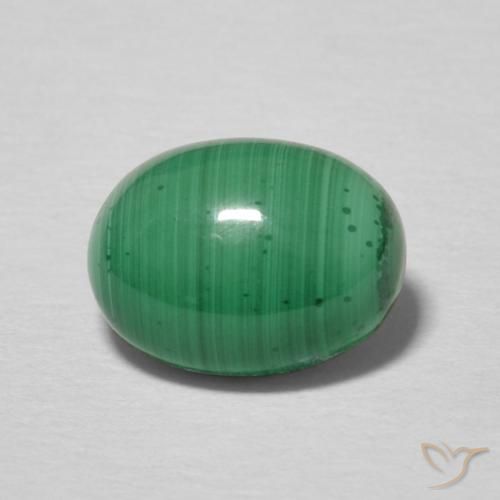 2.38ct Naturel Vert moyen Malachite, ovale, Opaque