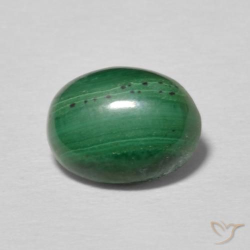 1.81ct Naturel Vert multicolore Malachite, ovale, Opaque