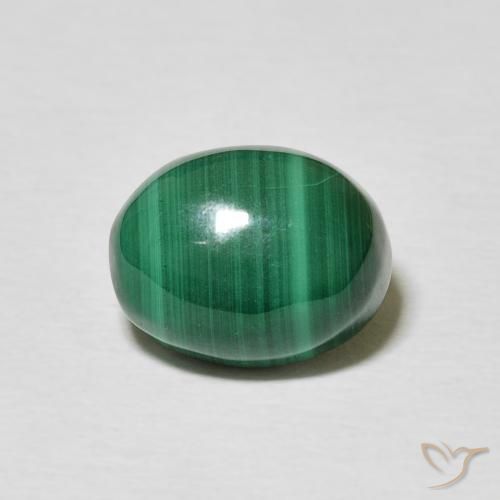 5.17ct Naturel Vert multicolore Malachite, ovale, Opaque