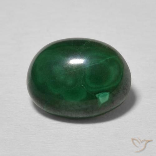 2.97ct Naturel Vert foncé Malachite, ovale, Opaque