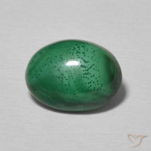2.32ct Naturel Vert moyen Malachite, ovale, Opaque