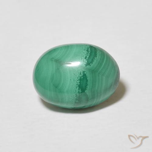 2.37ct Naturel Vert multicolore Malachite, ovale, Opaque