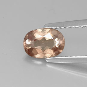 Grenat malaya rose naturelle coupe ovale, 0,98 ct, VS