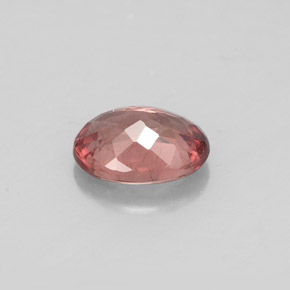 Grenat malaya rose naturelle coupe ovale, 1,08 ct, VS
