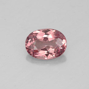 Grenat malaya rose naturelle coupe ovale, 1,00 ct, VVS