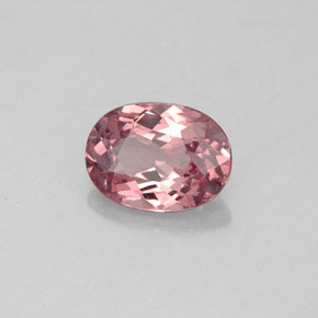 Grenat malaya rose naturelle coupe ovale, 1,00 ct, VVS