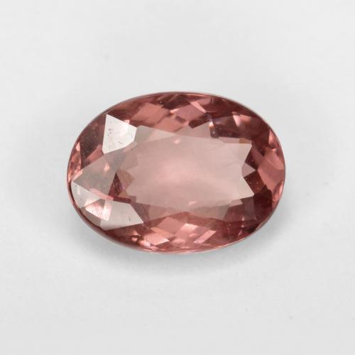 Grenat malaya rose naturelle coupe ovale, 1,14 ct, VS